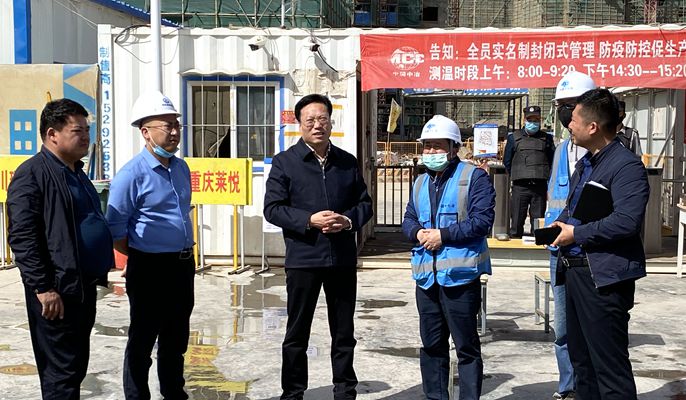 库车市委书记秦加友到十七冶项目调研